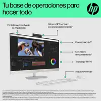 HP 27 inch All-in-One 27-cr0089ns PC Intel® Core™ i5 i5-1335U 16 GB DDR4-SDRAM 512