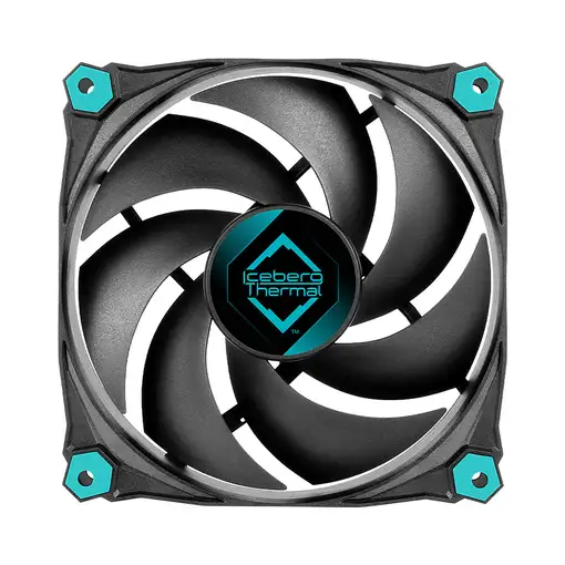 Iceberg Thermal IceGALE Silent Carcasa del ordenador Ventilador 12 cm Negro 3 piez