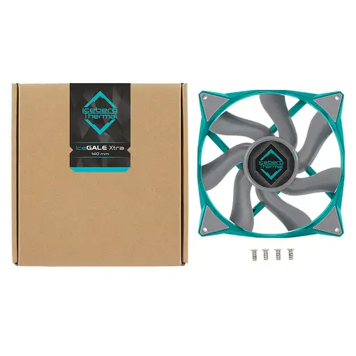 Iceberg Thermal IceGALE Xtra Carcasa del ordenador Ventilador 14 cm Verde azulado