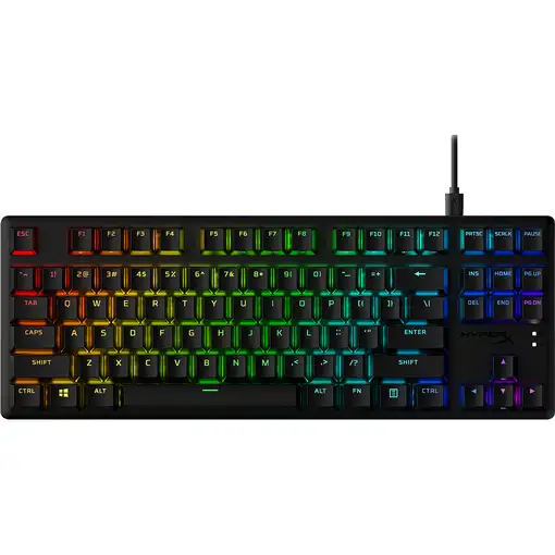 Teclado mecánico gaming HyperX Alloy Origins Core PBT HX rojo