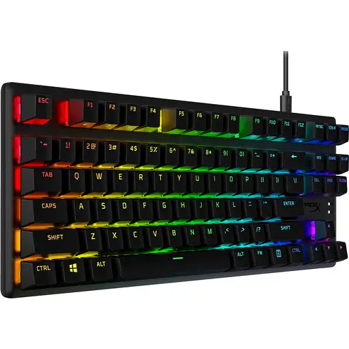 Teclado mecánico gaming HyperX Alloy Origins Core PBT HX rojo