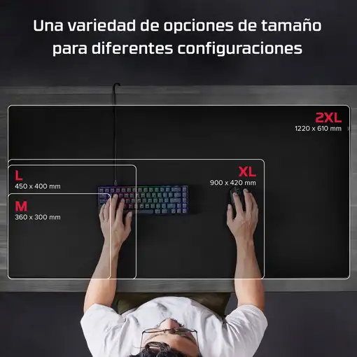 HyperX Pulsefire Mat - Alfombrilla de ratón gaming - Tela (2XL)