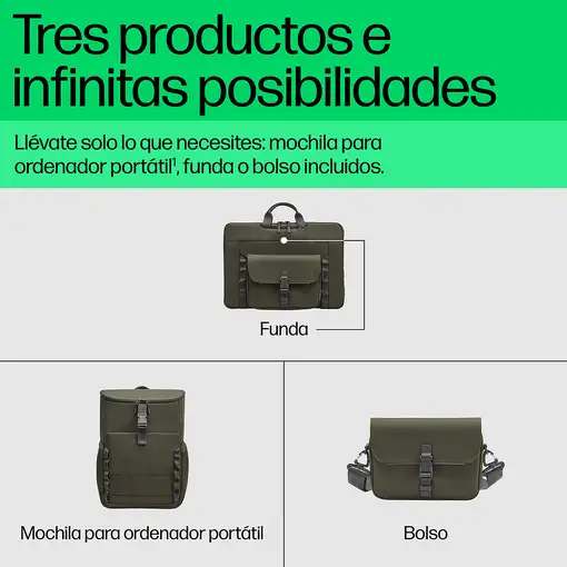HP Mochila modular para portátil de 15,6 pulgadas