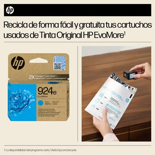 HP Cartucho de Tinta Original EvoMore 924e cian