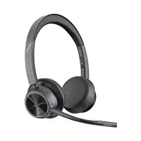 POLY Auriculares Voyager 4320 USB-C con certificación para Microsoft Teams + llave