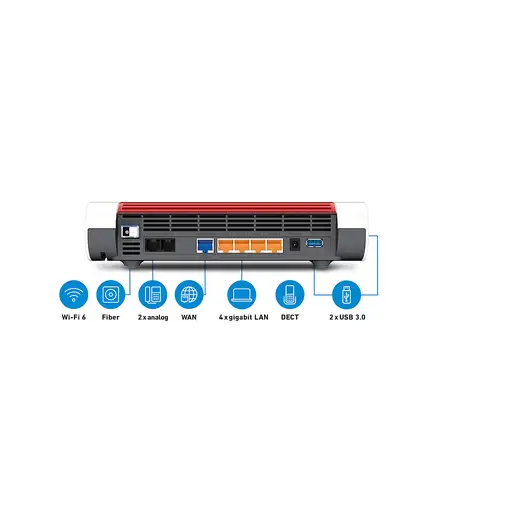 FRITZ!Box 5590 Fiber XGS-PON router inalámbrico Gigabit Ethernet Doble banda (2,4