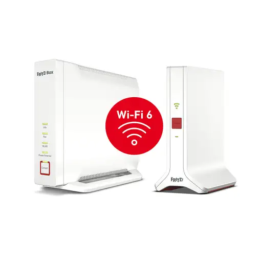 FRITZ! Mesh Set 4060 + 3000 AX INT Tribanda (2,4 GHz/5 GHz/5 GHz) Wi-Fi 6 (802.11a