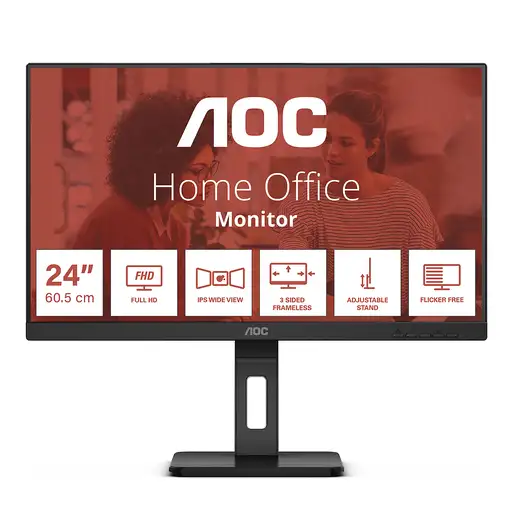 AOC E3 24E3QAF LED display 60,5 cm (23.8\) 1920 x 1080 Pixeles Full HD LCD Negro