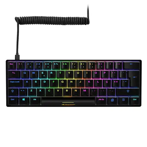 Sharkoon SGK50 S4 teclado Juego USB QWERTY Español Negro