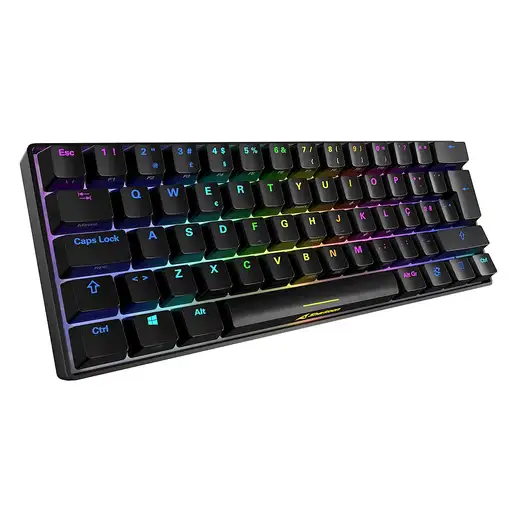 Sharkoon SGK50 S4 teclado Juego USB QWERTY Español Negro