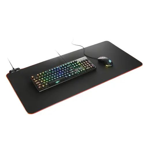 Sharkoon 1337 RGB V2 Alfombrilla de ratón para juegos Negro