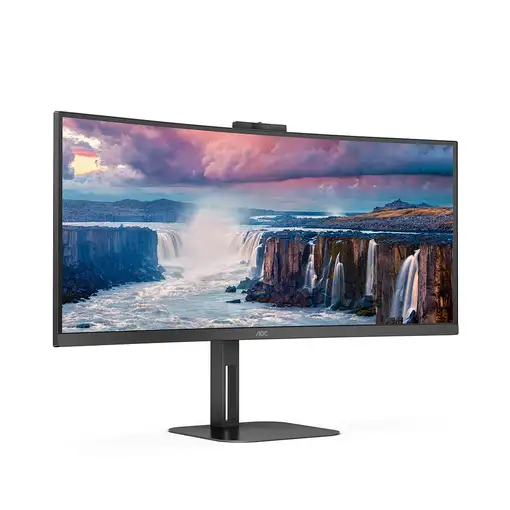 AOC V5 CU34V5CW LED display 86,4 cm (34\) 3440 x 1440 Pixeles Wide Quad HD Negro