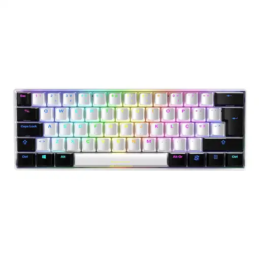 Sharkoon SGK50 S4 teclado Juego USB QWERTY Español Blanco