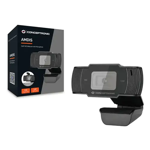 Conceptronic AMDIS05B cámara web 1280 x 720 Pixeles USB 2.0 Negro