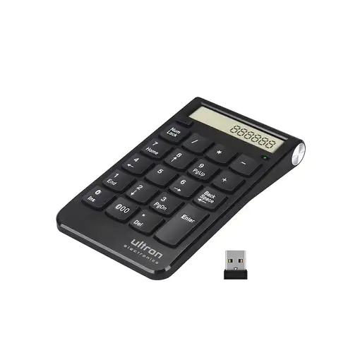 Ultron UN2 teclado numérico Portátil RF inalámbrico Negro
