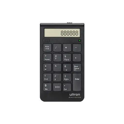 Ultron UN2 teclado numérico Portátil RF inalámbrico Negro