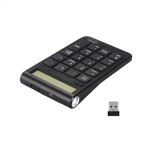 Ultron UN2 teclado numérico Portátil RF inalámbrico Negro