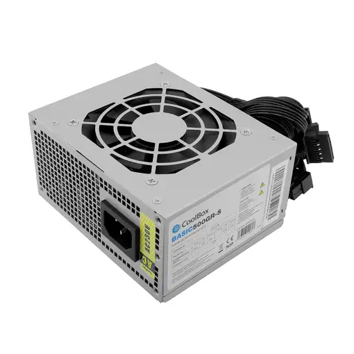 CoolBox BASIC500GR-S unidad de fuente de alimentación 500 W 20+4 pin ATX SFX Blanc