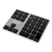 LogiLink ID0187 teclado numérico Universal Bluetooth Aluminio, Negro