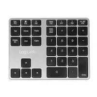 LogiLink ID0187 teclado numérico Universal Bluetooth Aluminio, Negro