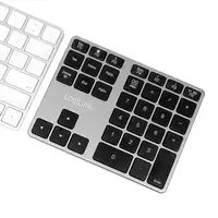 LogiLink ID0187 teclado numérico Universal Bluetooth Aluminio, Negro