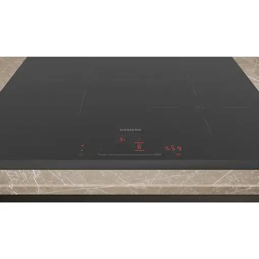 Siemens iQ100 EH631HDC1E hobs Negro Integrado 60 cm Con placa de inducción 3 zona(