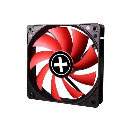 Xilence XPF120.R.PWM Carcasa del ordenador Ventilador 12 cm Negro, Rojo