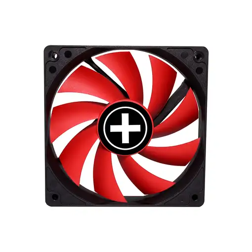 Xilence XPF120.R.PWM Carcasa del ordenador Ventilador 12 cm Negro, Rojo