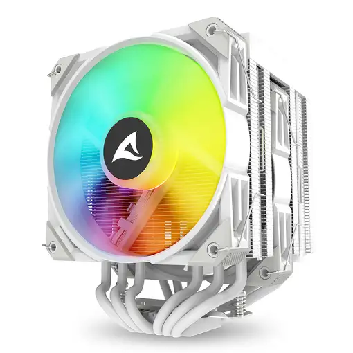 Sharkoon A60 RGB Procesador Refrigerador de aire 12 cm Blanco 1 pieza(s)