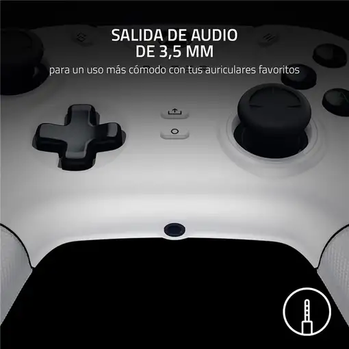 Razer Wolverine V2 Blanco 3,5 mm Gamepad Analógico PC, Xbox One, Xbox One S, Xbox