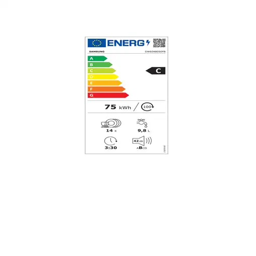 Samsung DW60A8050FB Semi integrado 14 cubiertos C
