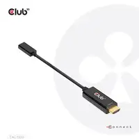 CLUB3D CAC-1333 adaptador de cable de vídeo 0,22 m HDMI tipo A (Estándar) USB Tipo