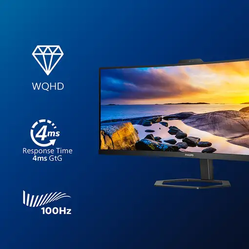 Philips 5000 series 34E1C5600HE/00 LED display 86,4 cm (34") 3440 x 1440 Pixeles 4