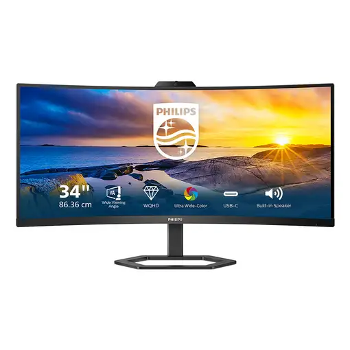 Philips 5000 series 34E1C5600HE/00 LED display 86,4 cm (34") 3440 x 1440 Pixeles 4