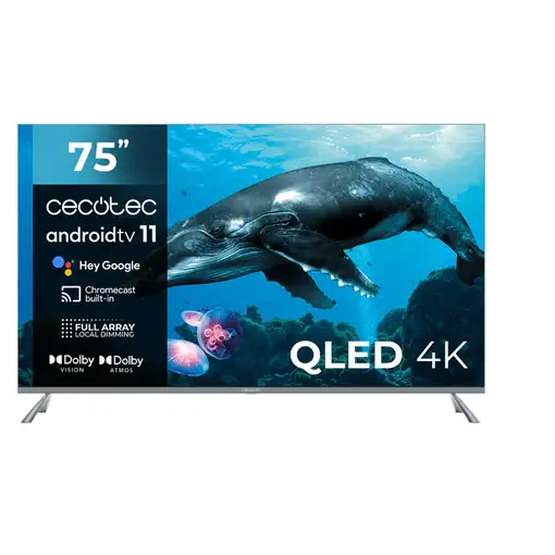 Televisor QLED 75'' 4K Ultra HD Negro Smart 03625 CECOTEC