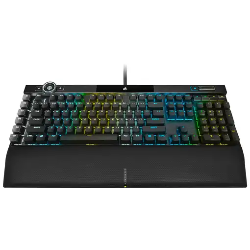Corsair K100 RGB Optical-Mechanical Gaming teclado Juego USB QWERTZ Alemán Negro