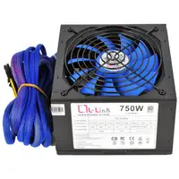 L-Link LL-PS-750-80+ unidad de fuente de alimentación 750 W 20+4 pin ATX Negro
