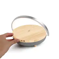 Lámpara LED Inalámbrica Speaker Ligth PRIXTON - Cargador - Bluetooth - Madera