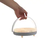 Lámpara LED Inalámbrica Speaker Ligth PRIXTON - Cargador - Bluetooth - Madera