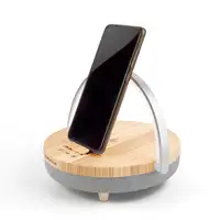 Lámpara LED Inalámbrica Speaker Ligth PRIXTON - Cargador - Bluetooth - Madera