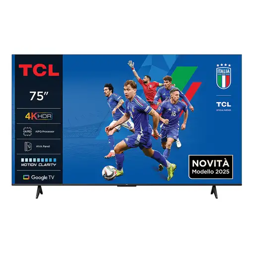 Televisor LED 75'' 4K Ultra HD Negro Smart 75P6K TCL