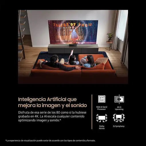 Televisor Neo QLED 75'' 4K Ultra HD Negro Smart TQ75QN1EFAUXXC SAMSUNG