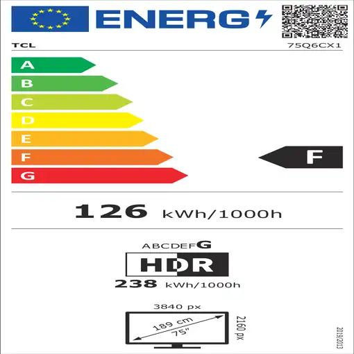 Televisor QD-Mini LED 75'' 4K Ultra HD Metálico Smart 75Q6C TCL