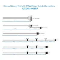 TooQ TQXGEII-800SAP unidad de fuente de alimentación 800 W 20+4 pin ATX ATX Negro