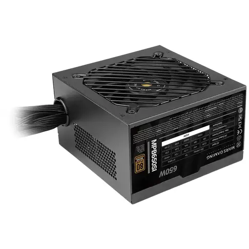 Mars Gaming MPB650SI, Fuente Alimentación PC ATX 650W, 7 Años Garantía, 80Plus Bro