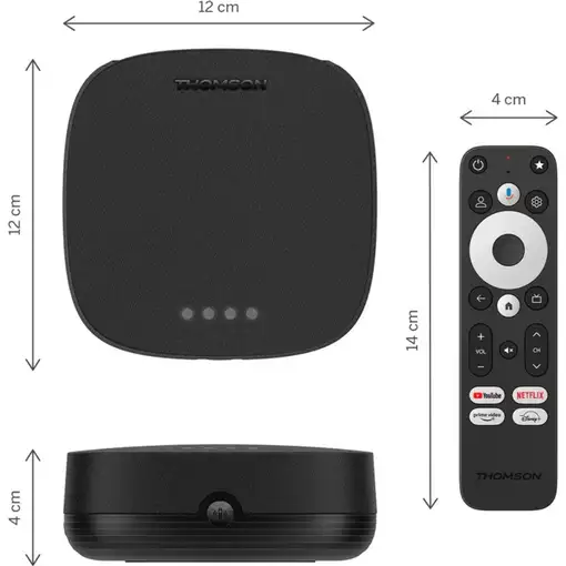 Streaming Box Plus Google TV 4K UHD Dolby Vision Dolby Atmos Bluetooth Negro