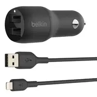 Belkin BoostCharge Smartphone Negro Encendedor de cigarrillos Auto