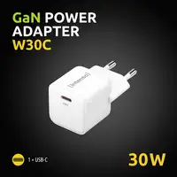 Intenso POWER ADAPTER USB-C GAN/7803022 Universal Blanco Corriente alterna Carga r