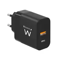 Ewent EW1327 cargador de dispositivo móvil Universal Negro Corriente alterna Carga