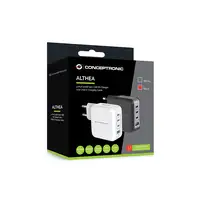 Conceptronic ALTHEA18B cargador de dispositivo móvil Universal Negro Corriente alt